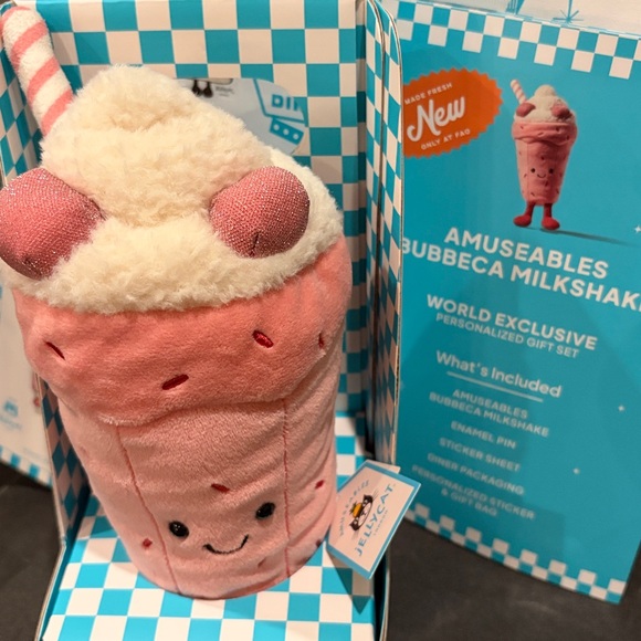 🩷 JELLYCAT Bubbeca Milkshake- NYC FAO SCHWARZ EXCLUSIVE!! - Picture 12 of 13